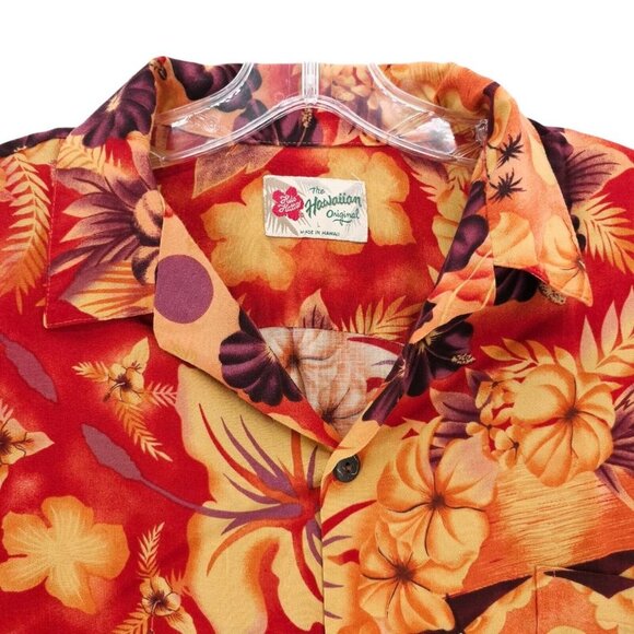 Hilo Hattie Hawaiian Short Sleeve Shirt Vibrant Colorful Floral Size LARGE - Picture 4 of 6